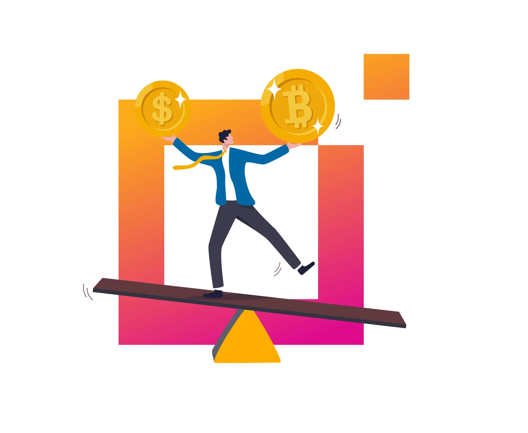 Balanced Portfolio Bitcoins and dollars currencies